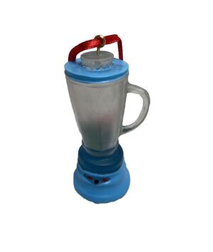 Kurt Adler Blue Kitchen Blender Hanging Retro nwt Christmas Ornament
